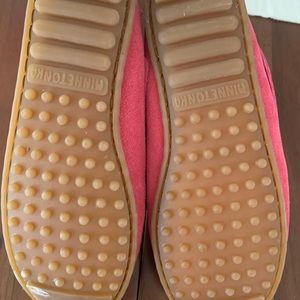 Cute girl Minnetonka moccasins.